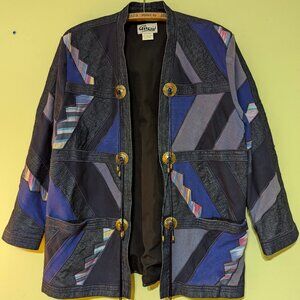 Vintage Girasol Jacket (Mexico / Cotton) Tassels, Folk Art, Southwestern - Large